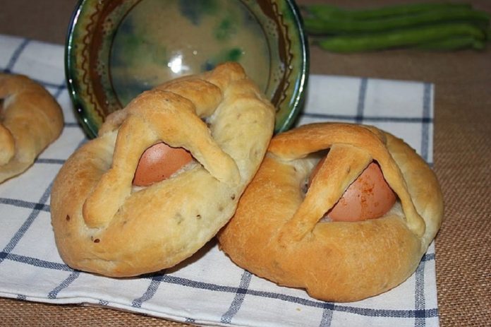 Torta de huevo, típica en algunas localidades para Jueves Lardero