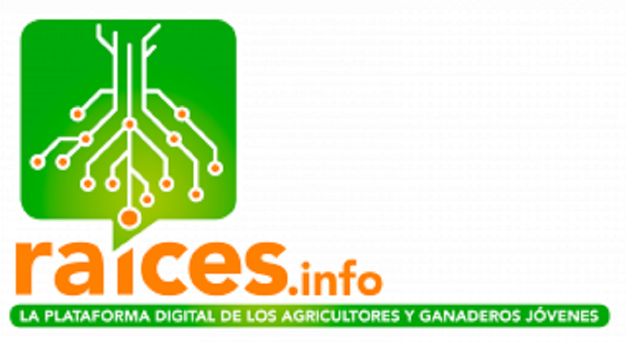 Logo 'Raíces', la plataforma para jóvenes agricultores y ganaderos