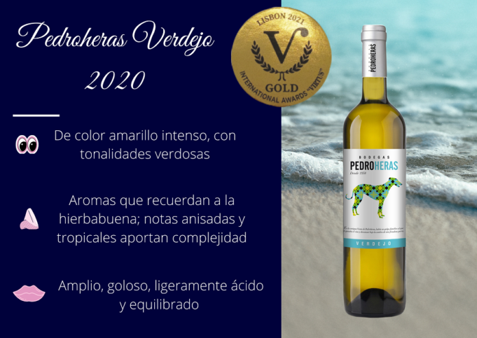 Pedroheras Verdejo 2020, Medalla de Oro en el International Awards Virtus