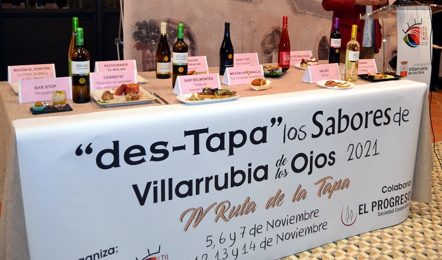 Tapas y vinos de Bodegas El Progreso en 'Destapa los sabores de Villarrubia de los Ojos'
