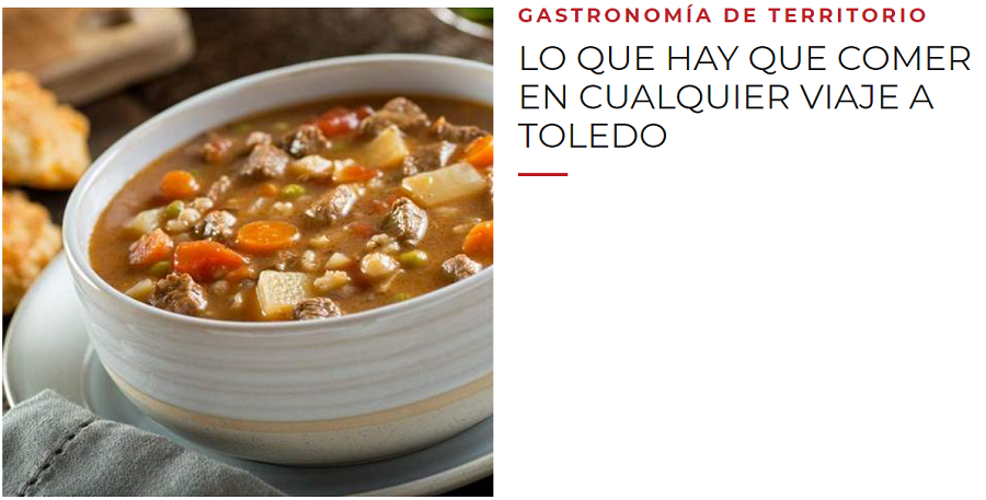 Viajes National Geographic, 'Lo que hay que comer en cualquier viaje a Toledo'