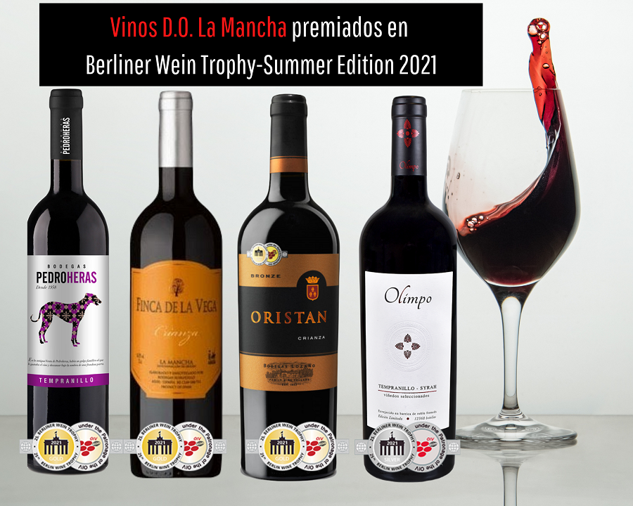 Vinos D.O. La Mancha premiados en Berliner Wein Trophy-Summer Edition 2021
