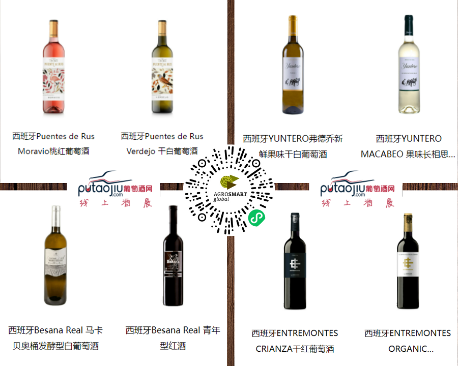 Algunos de los vinos D.O. La Mancha disponibles en una de las tiendas online más importantes de China, putaojiu