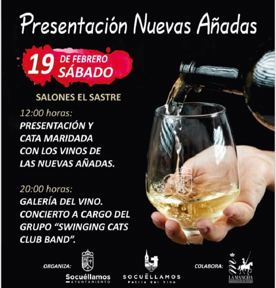 Cartel presentación vinos jóvenes 2021 en Socuéllamos - Portada