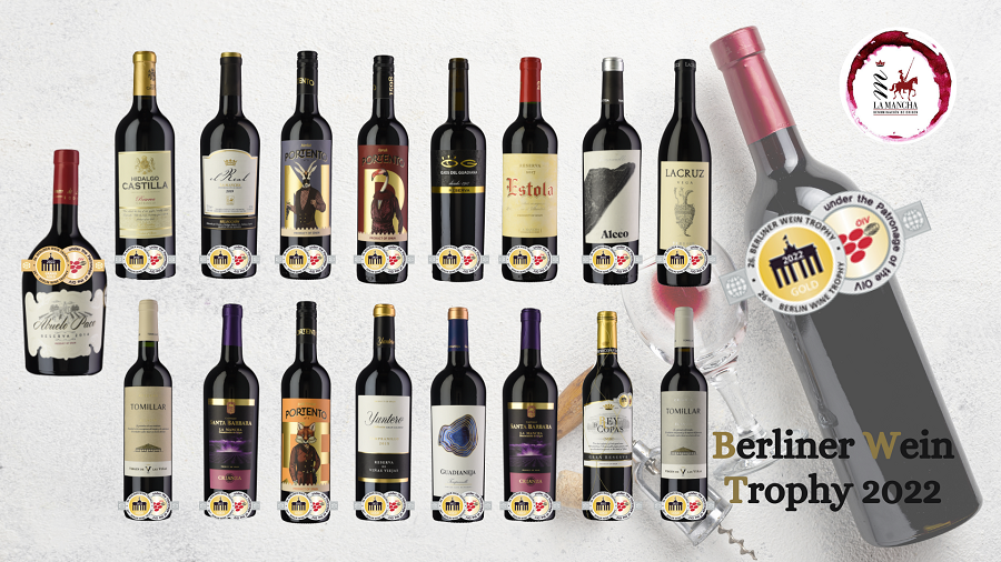 Los 17 vinos de Oro de La Mancha, ganadores de Berliner Wein Trophy 2022
