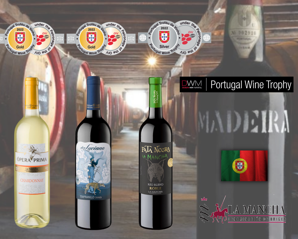 Vinos D.O. La Mancha premiados en Portugal Wine Trophy 2022