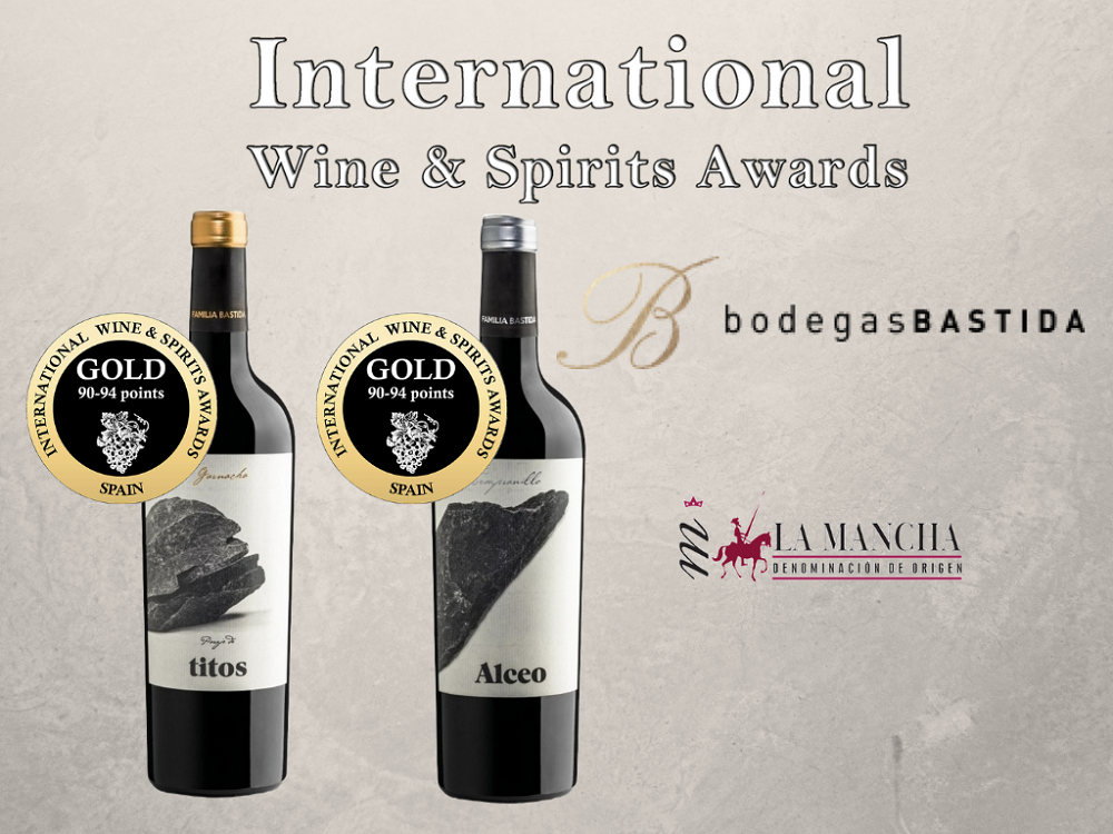 2 medallas de Oro Alceo y Paraje de Titos, de Bodegas Bastida, en el International Wine Awards