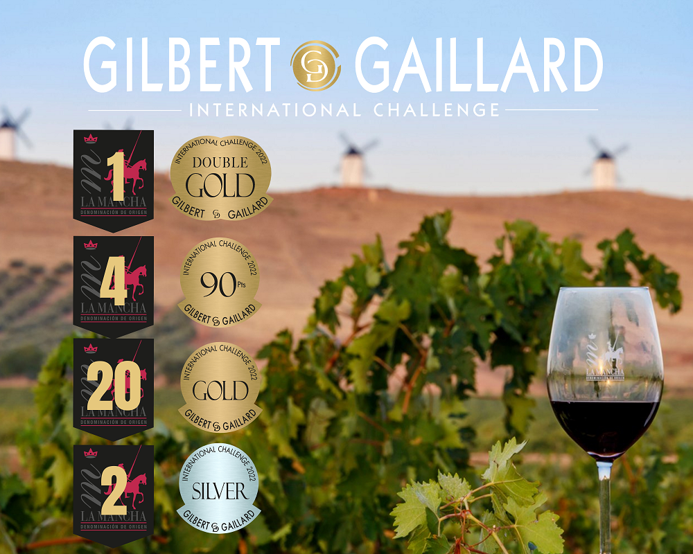 27 medallas para los vinos DO La Mancha Gilbert & Gaillard 2022