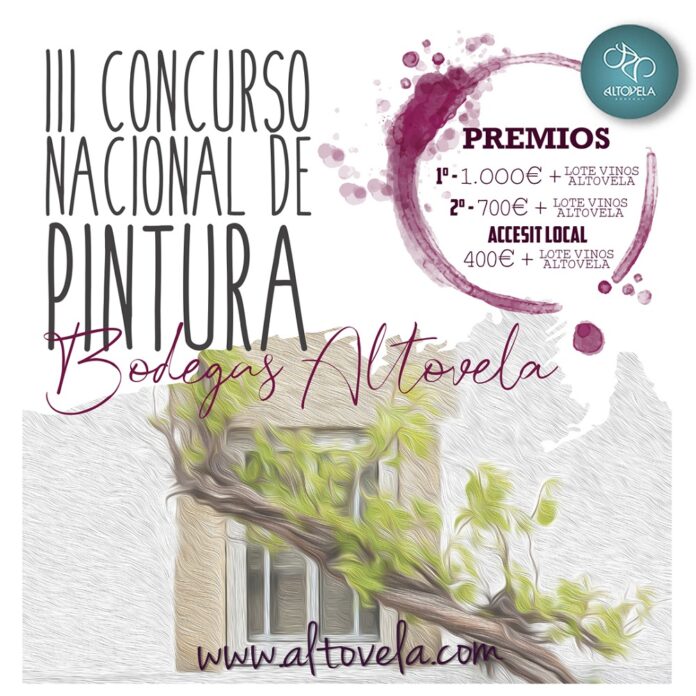 Cartel III Concurso Nacional de Pintura Bodegas Altovela