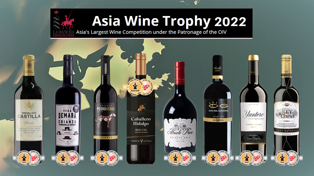 Vinos de La Mancha premiados en Asia Wine Trophy 2022