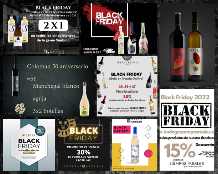 Las bodegas de La Mancha se suman al Black Friday 2022