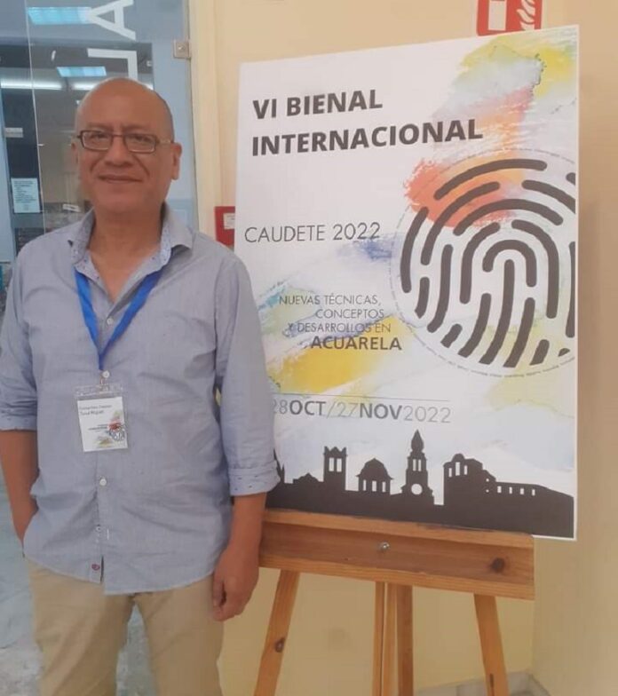 Miguel Collantes Depaz, en la VI Bienal Internacional de Caudete Miguel Collantes Depaz, en la VI Bienal Internacional de Caudete