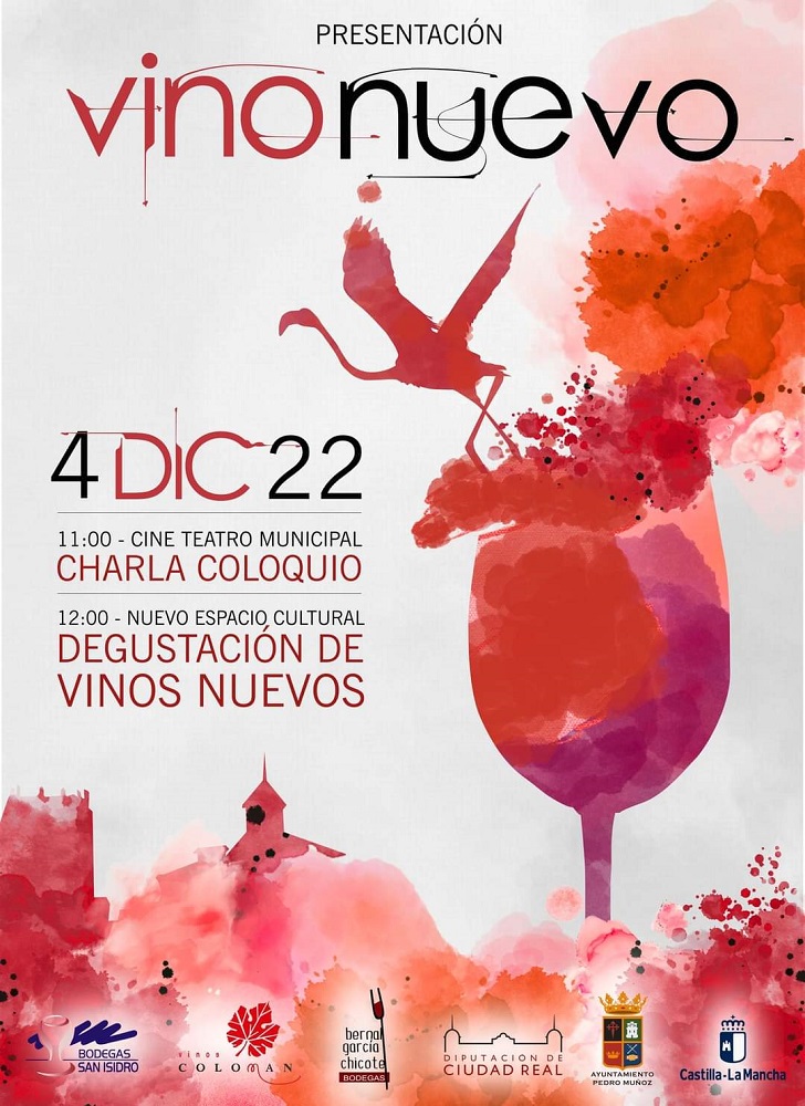 Cartel 9º Presentación Vino Nuevo de Pedro Muñoz