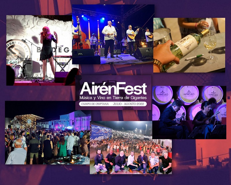 Collage de imágenes sobre el AirénFest 2022