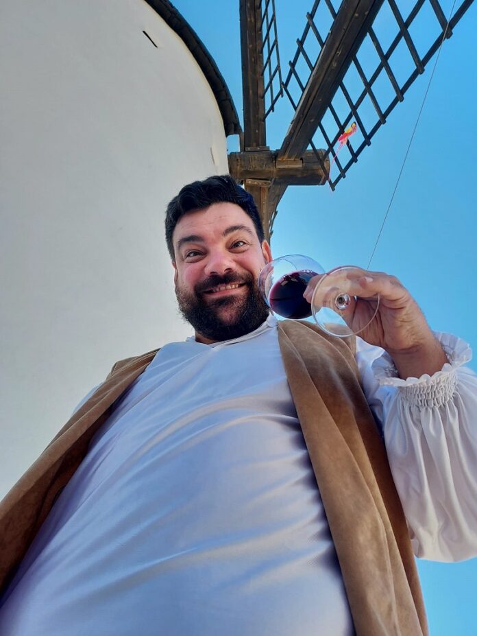 Jesús Arenas interpretando a Sancho Panza Jesús Arenas interpretando a Sancho Panza