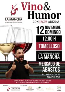 Cartel Vino y Humor TOMELLOSO