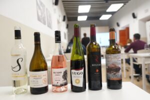 Los vinos participantes en la cata del curso