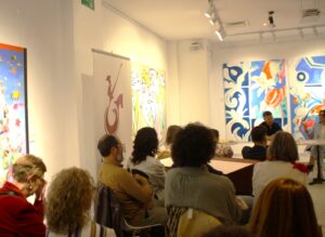 En la presentación del libro de Maribel Uriel