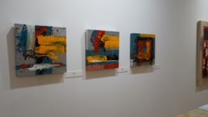 Algunos de los cudros que pueden verse en el Museo Infanta Elena de Tomelloso
